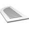 Ekena Millwork Quarter Round Top Left Surface Mount PVC Gable Vent w/ 3-1/2"W x 1"P Standard Frame, 18"W x 40"H GVPQL18X4001SF - alternate 5